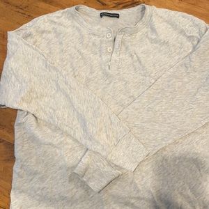 Brandy Melville grey Henley